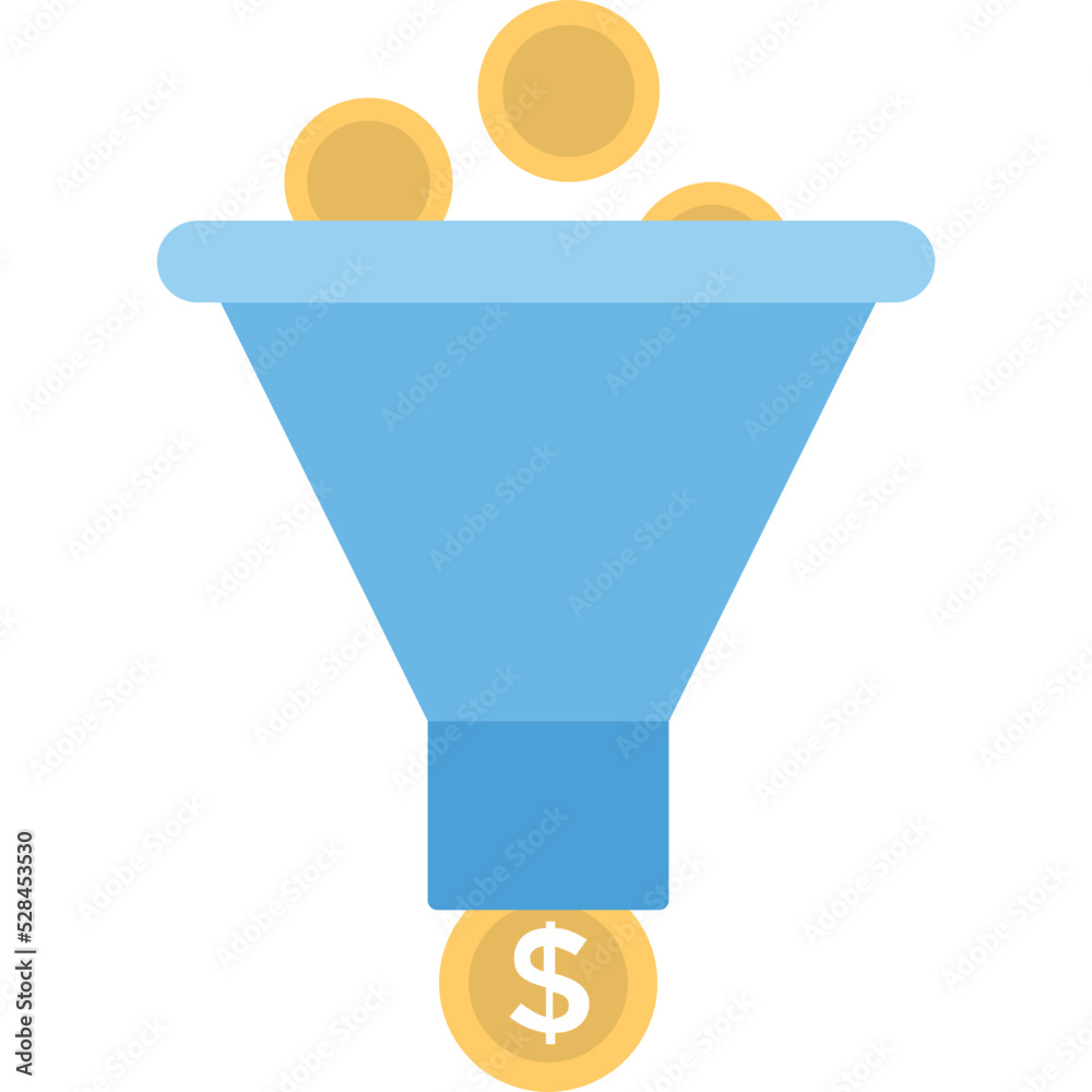 Sales Funnel Vector Icon