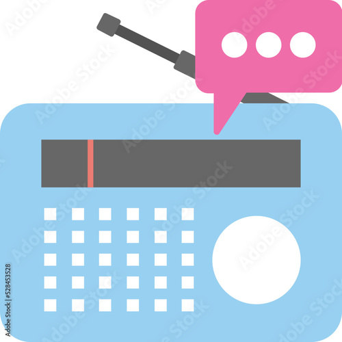 Radio Broadcasting Vector Icon