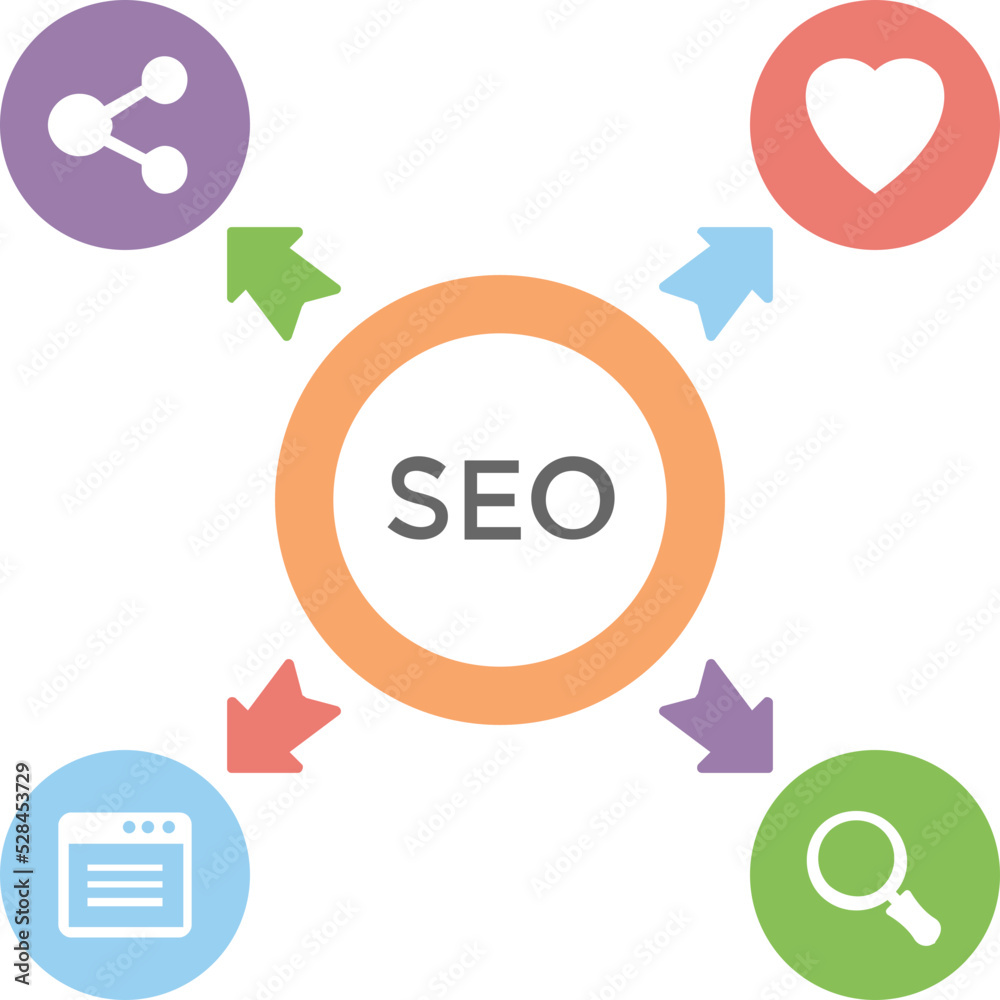 Search Engine Optimization Vector Icon Search Engine Optimization Vector Icon
