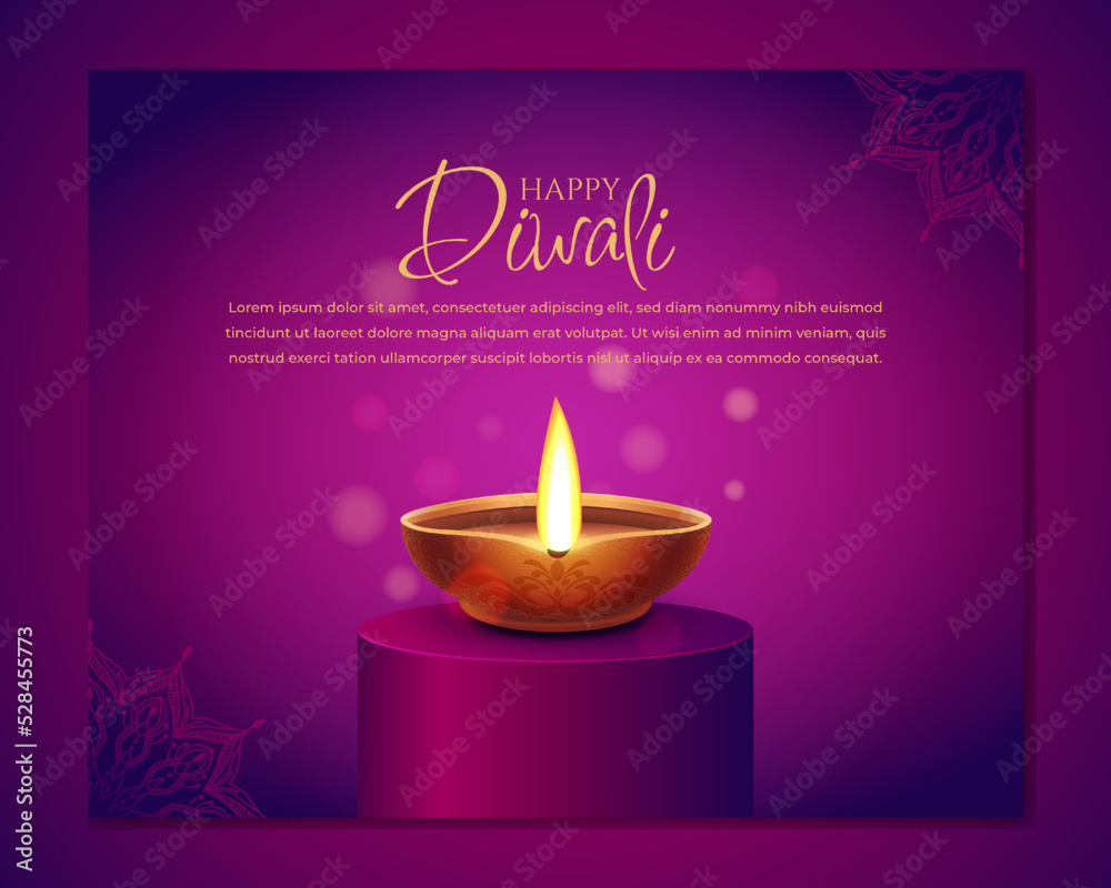 happy diwali festival background with Oil Lamps for social media cover, banner, greeting card. vector template happy diwali festival background with Oil Lamps for social media cover, banner, greeting card. vector template
