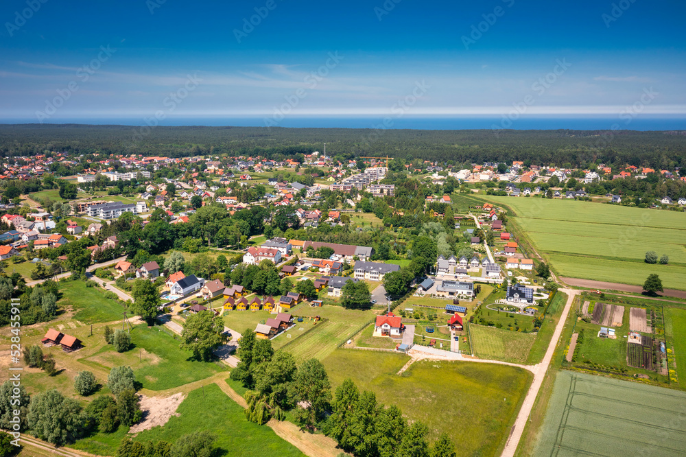 Summer scenery of Sztutowo in Pomerania. Poland