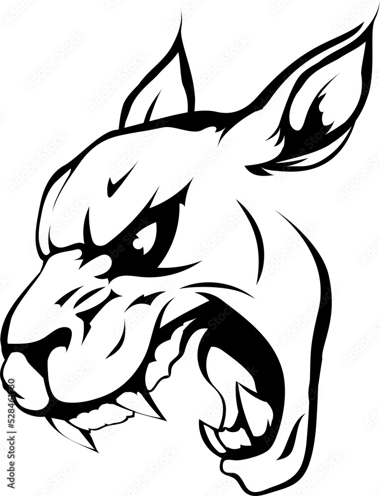 Panther puma or wildcat mascot Panther puma or wildcat mascot