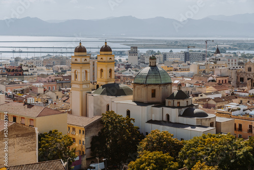 Ausblick auf Kirche in Cagliari die Hauptstadt von Sardinien 