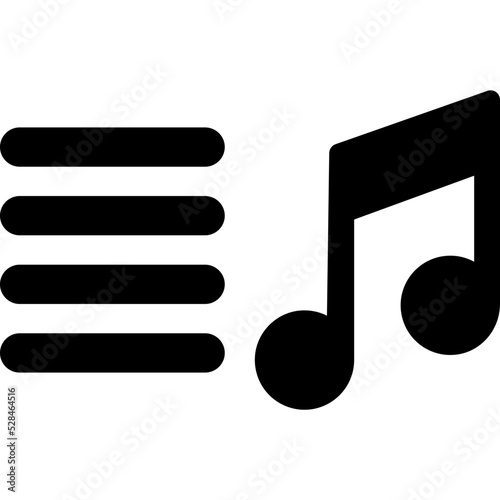 music playlist Isolated Vector Icon

