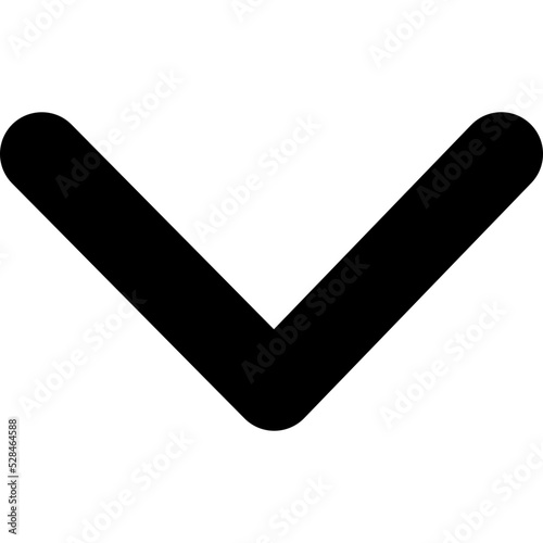 chevron down Isolated Vector Icon

