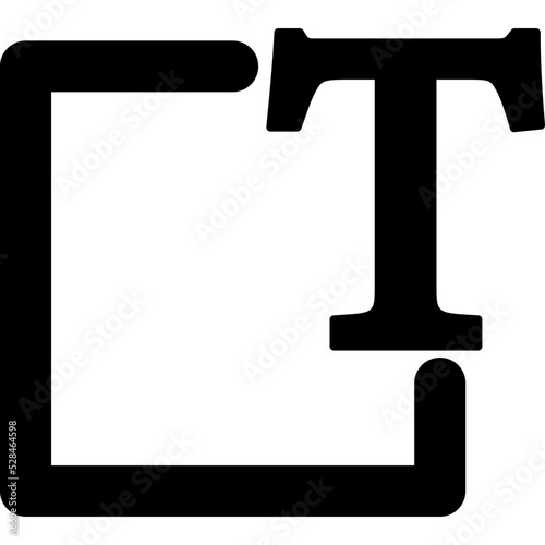Textbox Isolated Vector Icon

