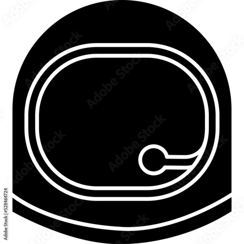 Space Helmet Isolated Vector Icon

