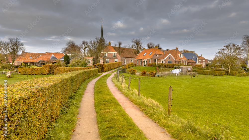 Street in historic village of Niehove Street in historic village of Niehove