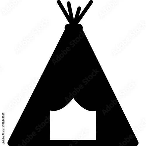 Camping Isolated Vector Icon

