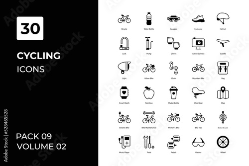 cycling icons collection. Set contains such Icons as and more