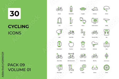 cycling icons collection. Set contains such Icons as and more