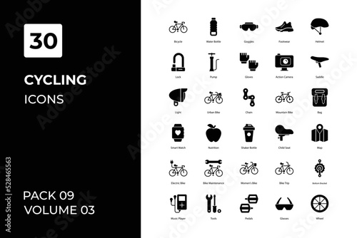 cycling icons collection. Set contains such Icons as and more