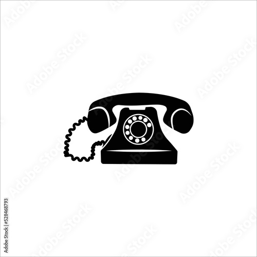 Telephone hotline receiver phone icon | vector sign design