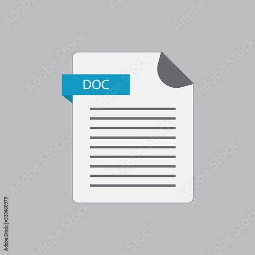 vector document format icon