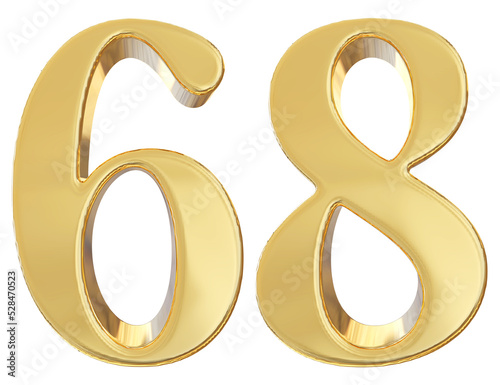 3d golden number 68