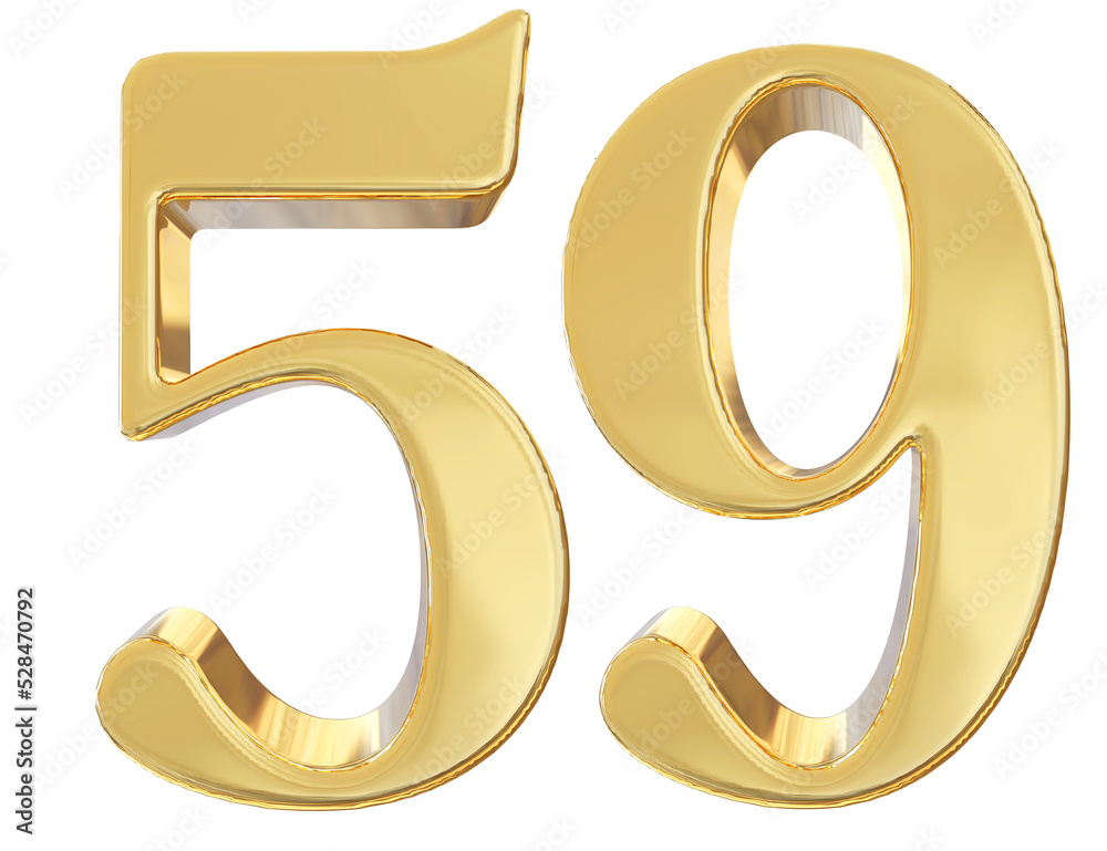 3d golden number 59 3d golden number 59