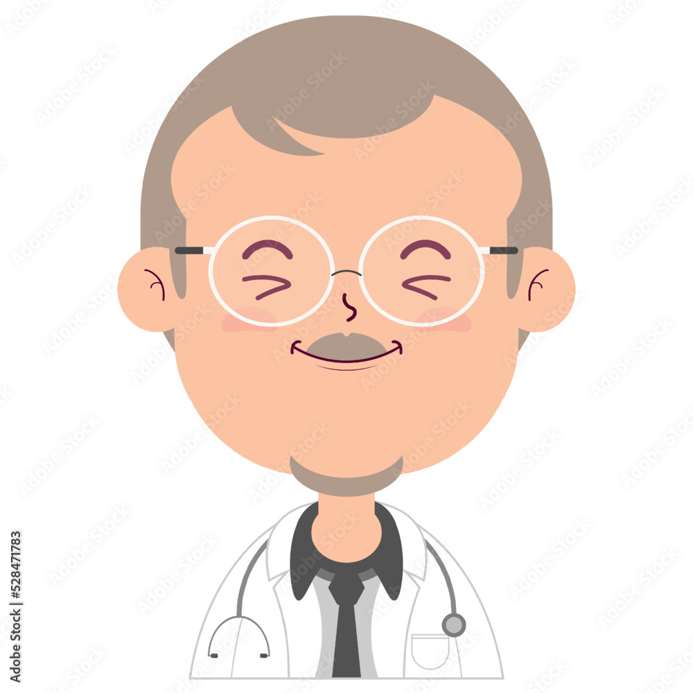 doctor smile face cartoon cute doctor smile face cartoon cute