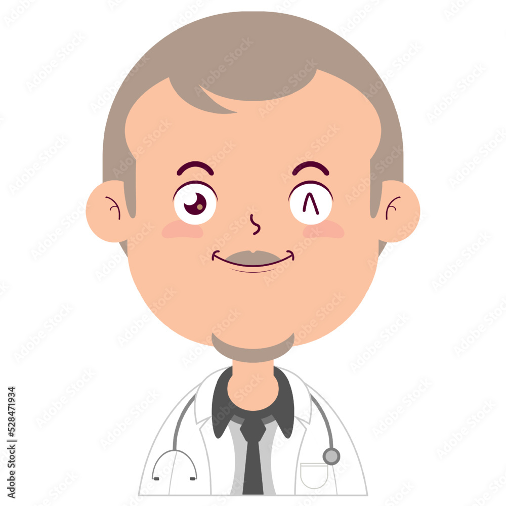 doctor smile face cartoon cute doctor smile face cartoon cute