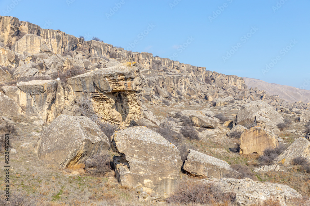 Fototapeta premium Gobustan (Qobustan) reserve, Azerbaijan