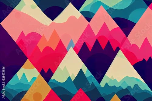 Abstract shape  colorful backdrop with pastel colors wallpaper.