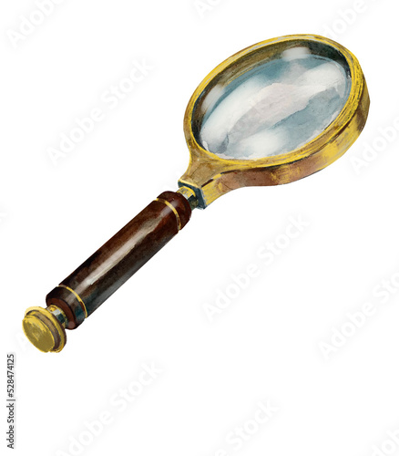 antique magnifying glass,png