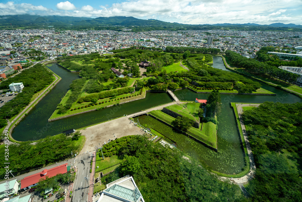 五稜郭タワーから見下ろす五稜郭 Stock Photo Adobe Stock