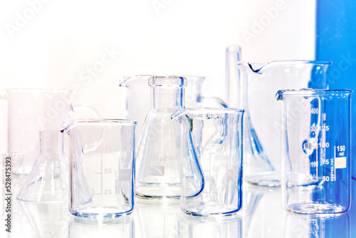 Laboratory glass flasks