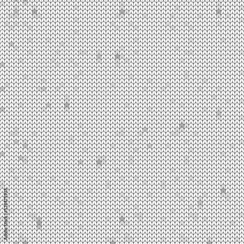 White knit texture seamless pattern. Vector illustration.
