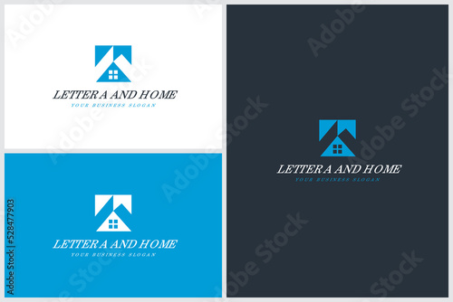 Letter A and House Logo Design