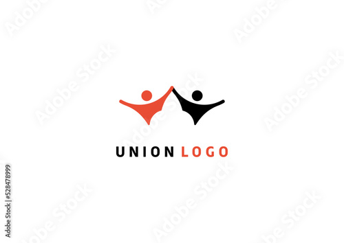 People union template logo design solution