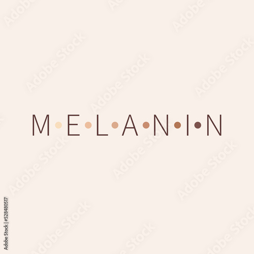 Melanin color palette scheme from light to dark brown. Skin tanning process diagram. Skin complexion diversity. Fitzpatrick skin type classification scale. Beauty concept design. Vector illustration