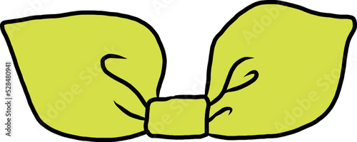 ribbon vector image sticker for diary, bullet journal