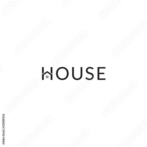 House logo or wordmark design