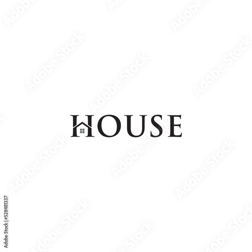 House logo or wordmark design