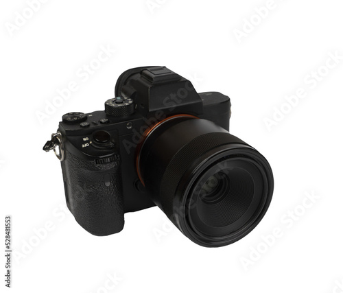 a mirrorless camera on a transparent background photo