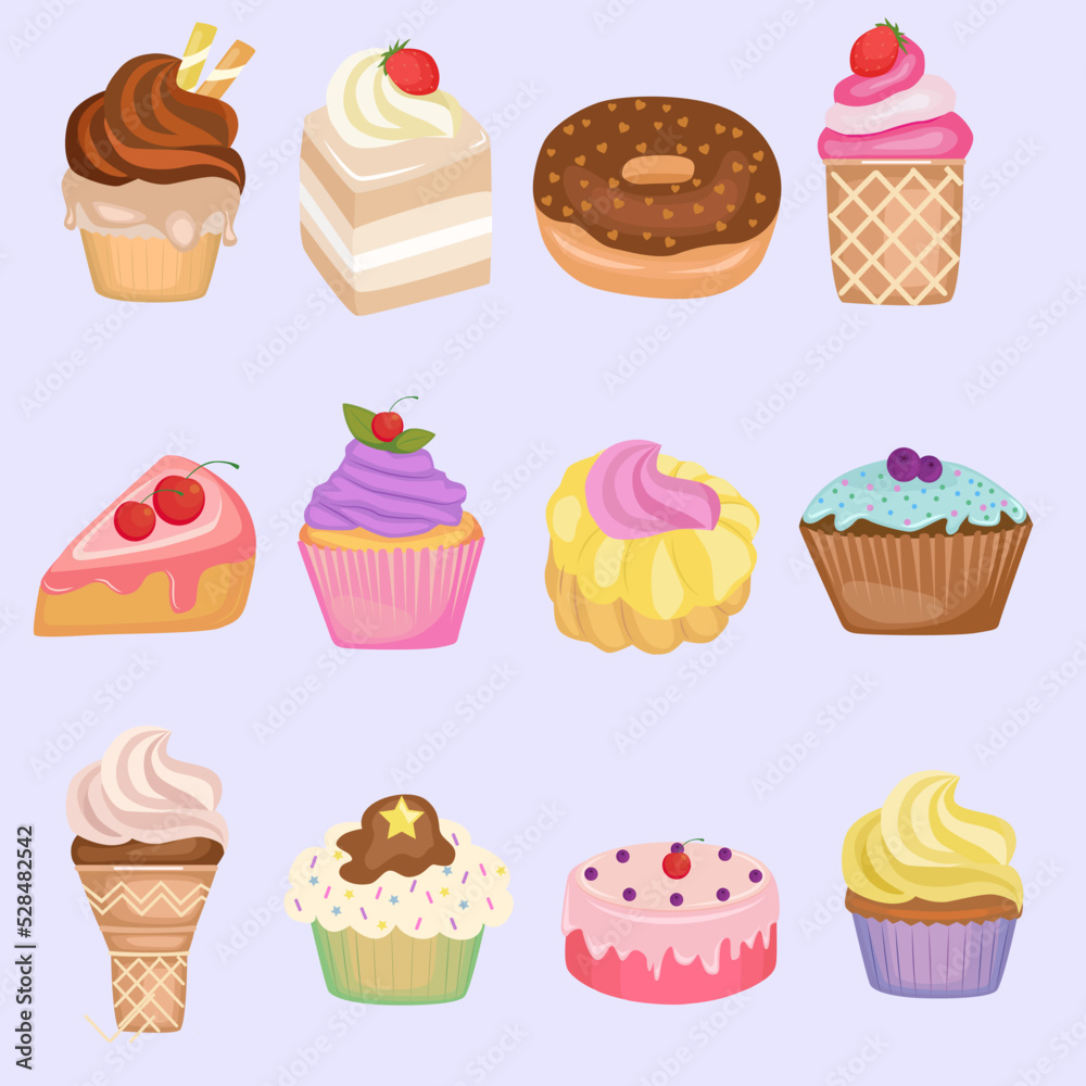 set of cakes set of cakes