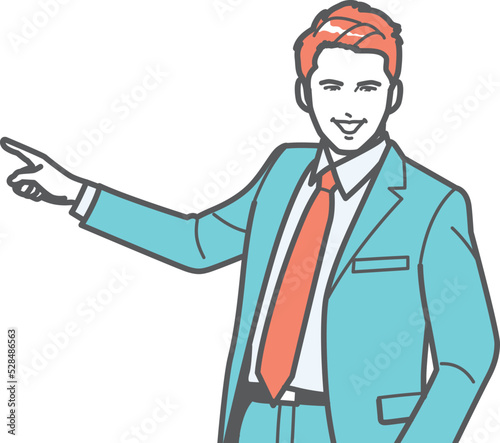 指差すビジネスマン