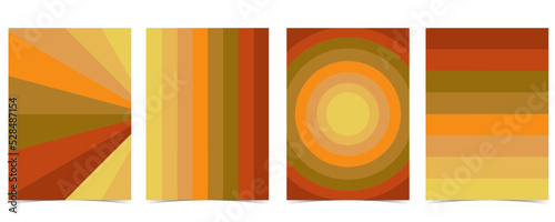 orange palate colour background design © piixypeach