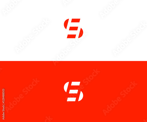 SE, ES, S, E Letter Logo Vector Template Abstract Monogram Symbol