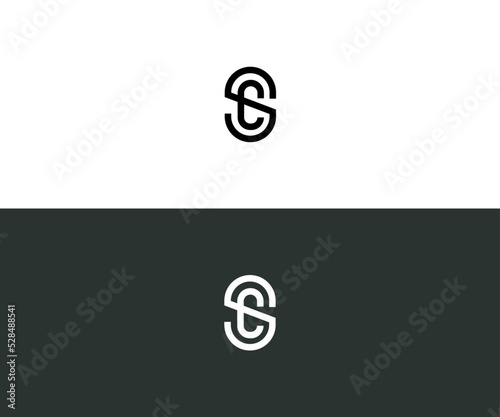 CS, SC   Letter Logo Vector Template Abstract Monogram Symbol
