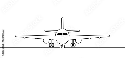 Soaring air plane line path. Take Off airplane, flight route with start point. Vector aircraft sign. Location pointer. Tracking, vacation, holliday. Travel pointer navigation. Tourism. Route Concept.