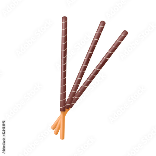 Chocolate sticks. Dipped stick. Dipped stick pattern vector. chocolate dipped cookie sticks.