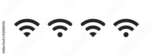 Wireless and internet connection symbol flat vector illustration.