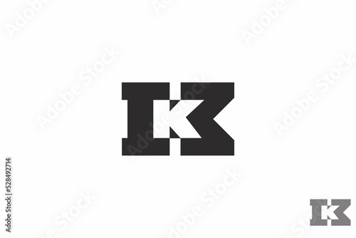 Letter K and 13 logo