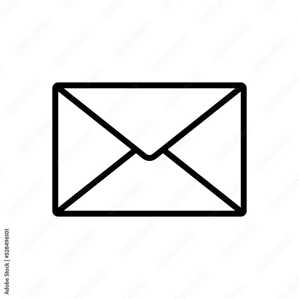 Letter Mail Vector Icon. Illustration For Web Design, Mobile Application, Logo. Vector sign in simple style isolated on white background. Letter Mail Vector Icon. Illustration For Web Design, Mobile Application, Logo. Vector sign in simple style isolated on white background.