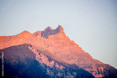 Couché de soleil sur les Alpes Suisse