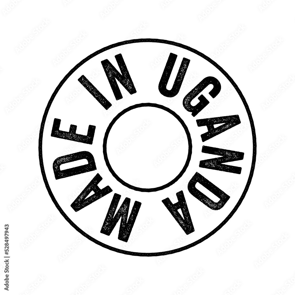 Made in Uganda text emblem stamp, concept background Made in Uganda text emblem stamp, concept background