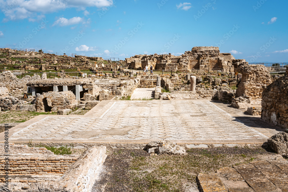 Ausgrabungsstätte Nora Die antike Stadt auf Sardinien Italien