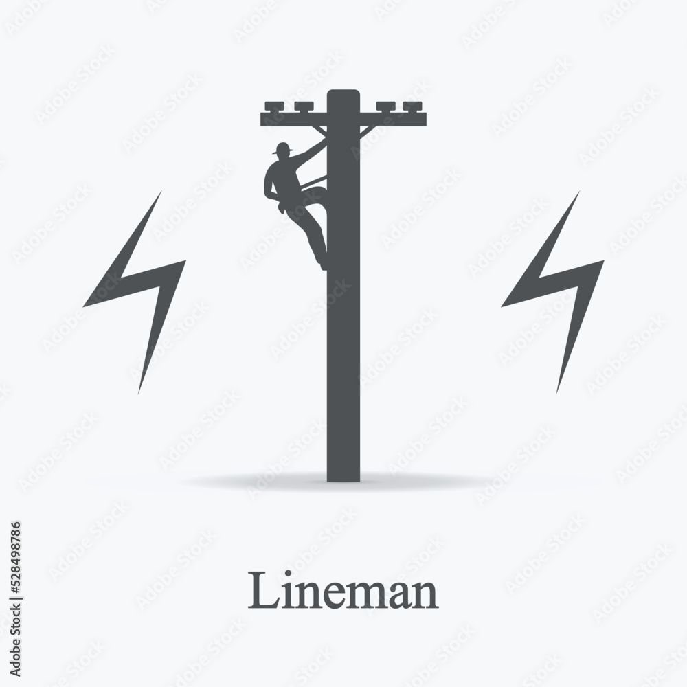 lineman design vector icon flat isolated illustration lineman design vector icon flat isolated illustration