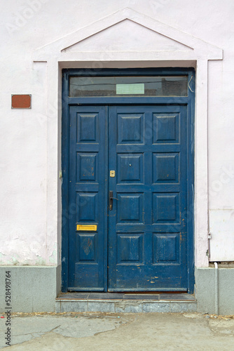 Blue Wood Door